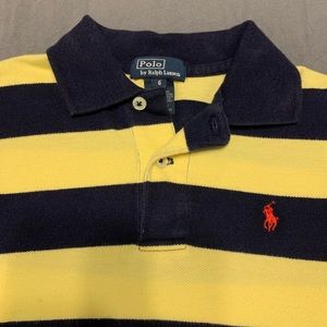 Ralph Lauren striped polo shirt boys size 8